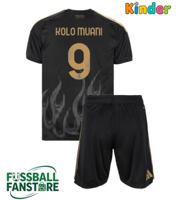 Juventus Randal Kolo Muani #9 Replik 3rd trikot Kinder 2026-27 Kurzarm (+ Kurze Hosen)